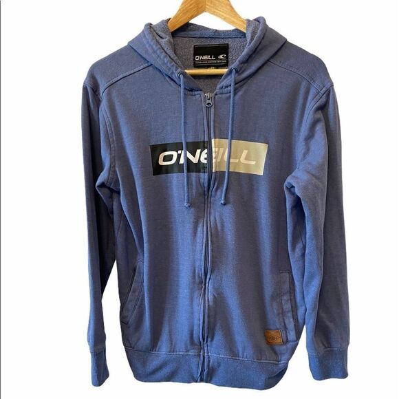 ONEILL Graphic Zip Up Hoodie with Pockets S - Picture 1 of 10